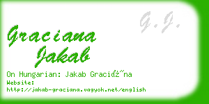 graciana jakab business card